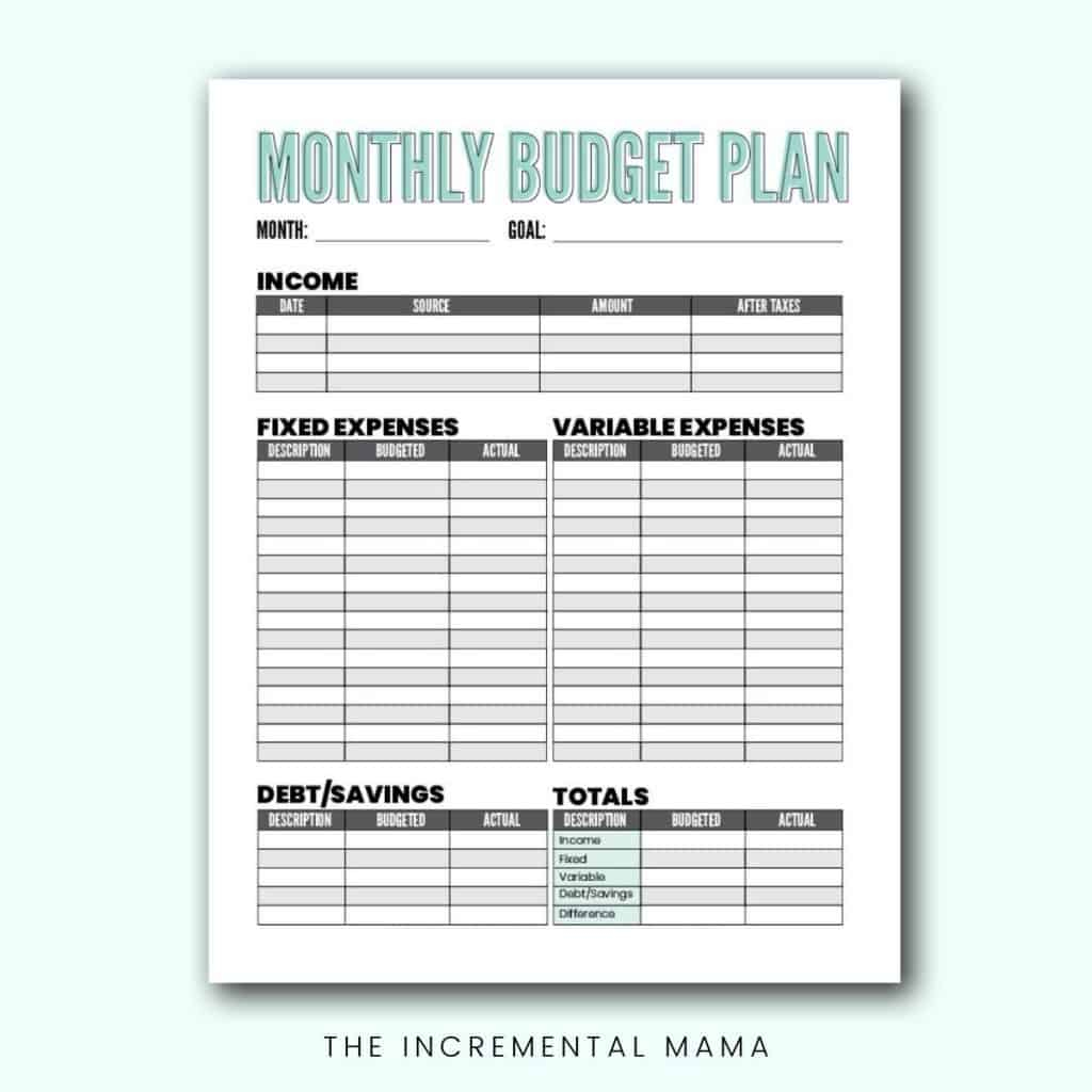Free Blank Budget Worksheet Printables To Take Charge Of Your Finances intended for Free Printable Household Expense Sheets
