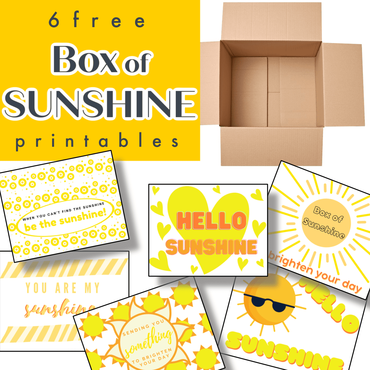 Free Box Of Sunshine Printable - Organized 31 throughout Box Of Sunshine Free Printable