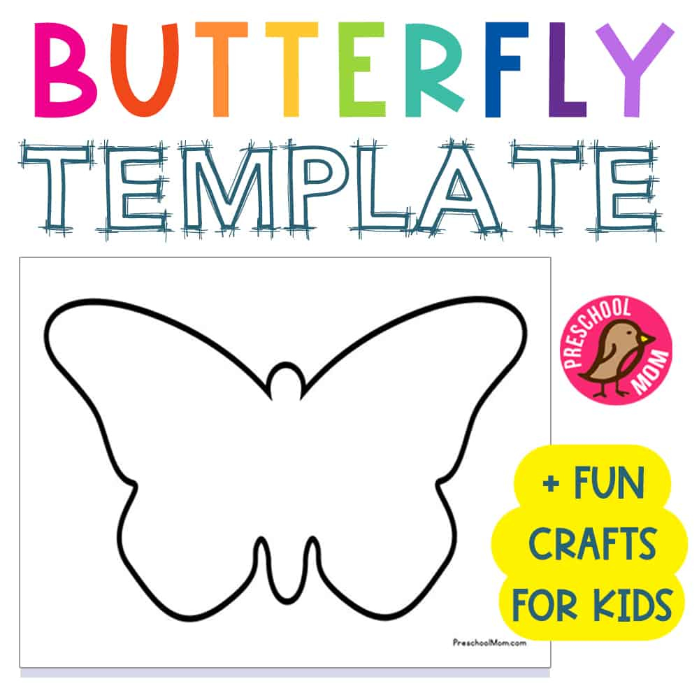 Free Butterfly Template For Preschool - Preschool Mom pertaining to Free Printable Butterfly Template