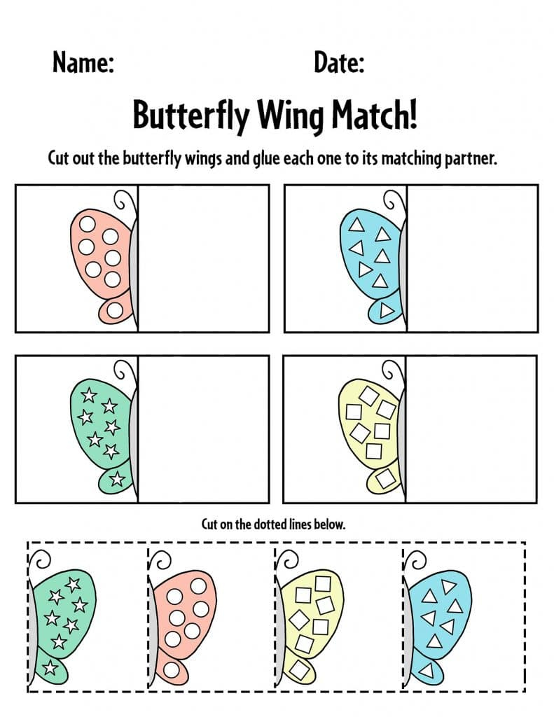 Free Butterfly Worksheets! ⋆ The Hollydog Blog within Free Printable Butterfly Worksheets