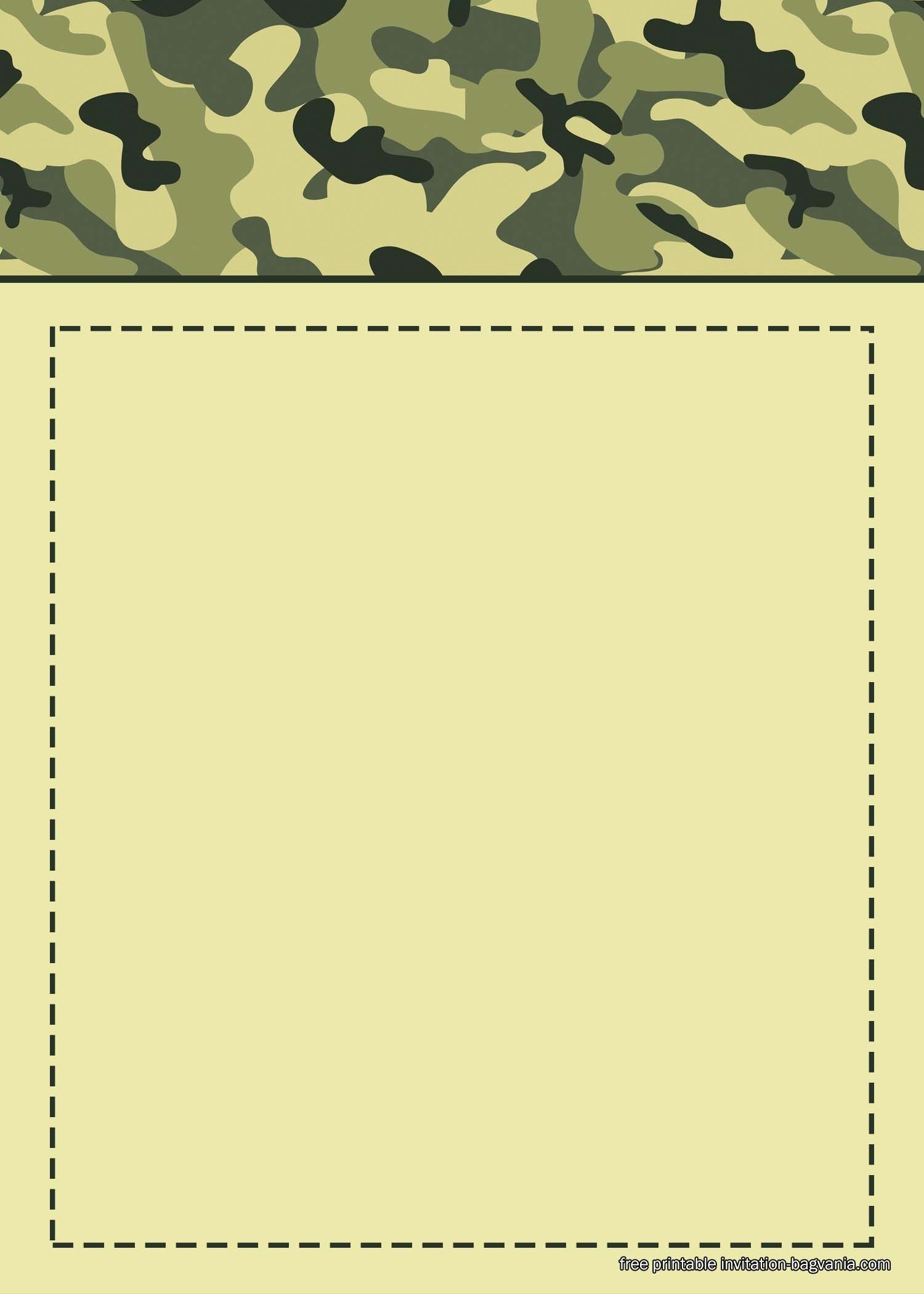 Free Camo Party Invitation Templates | Camo Party, Party Invite with Free Printable Camouflage Invitations