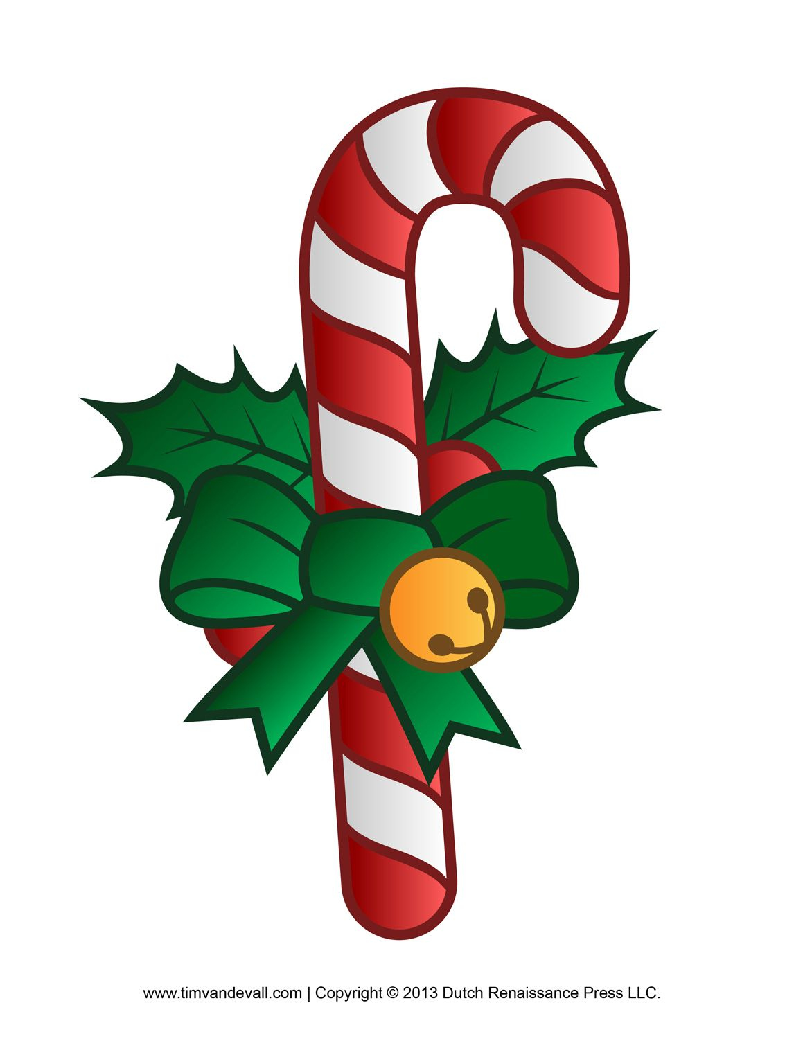 Free Candy Cane Template Printables pertaining to Free Printable Candy Cane