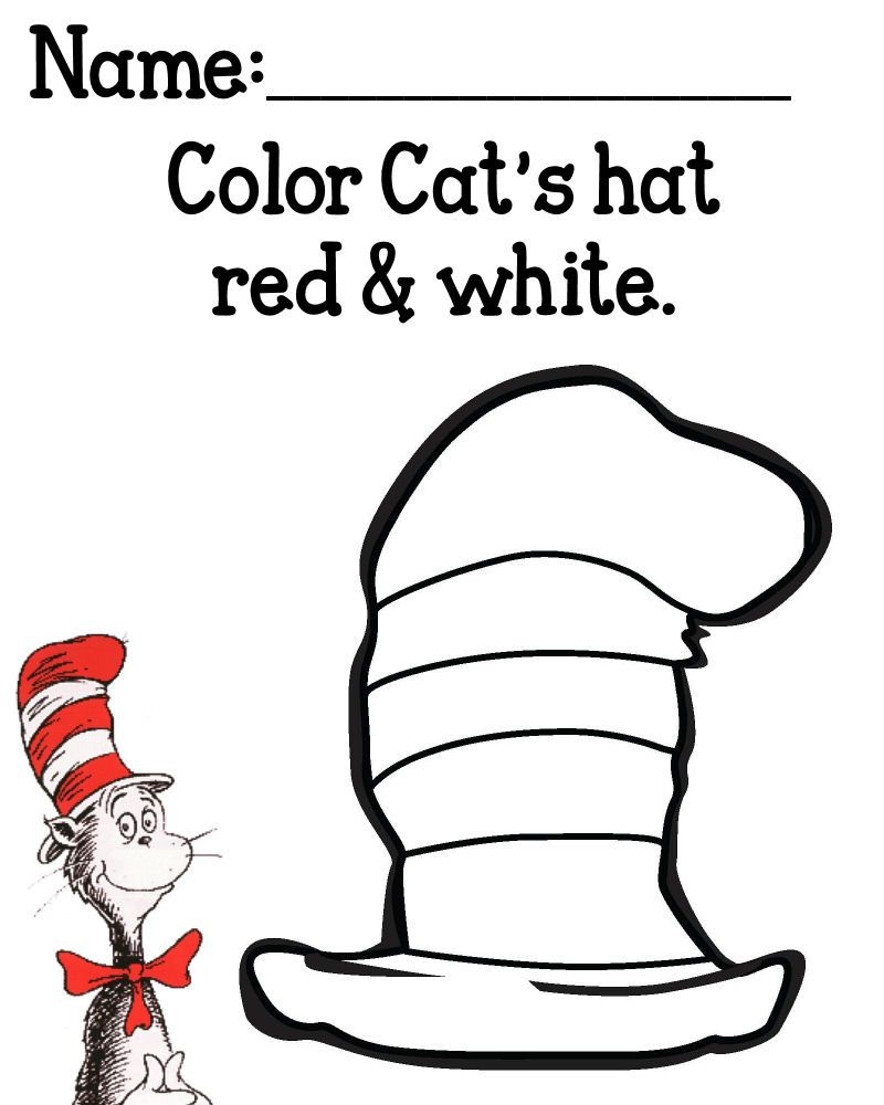 Free Cat In The Hat Printables pertaining to Free Printable Cat In The Hat Clip Art