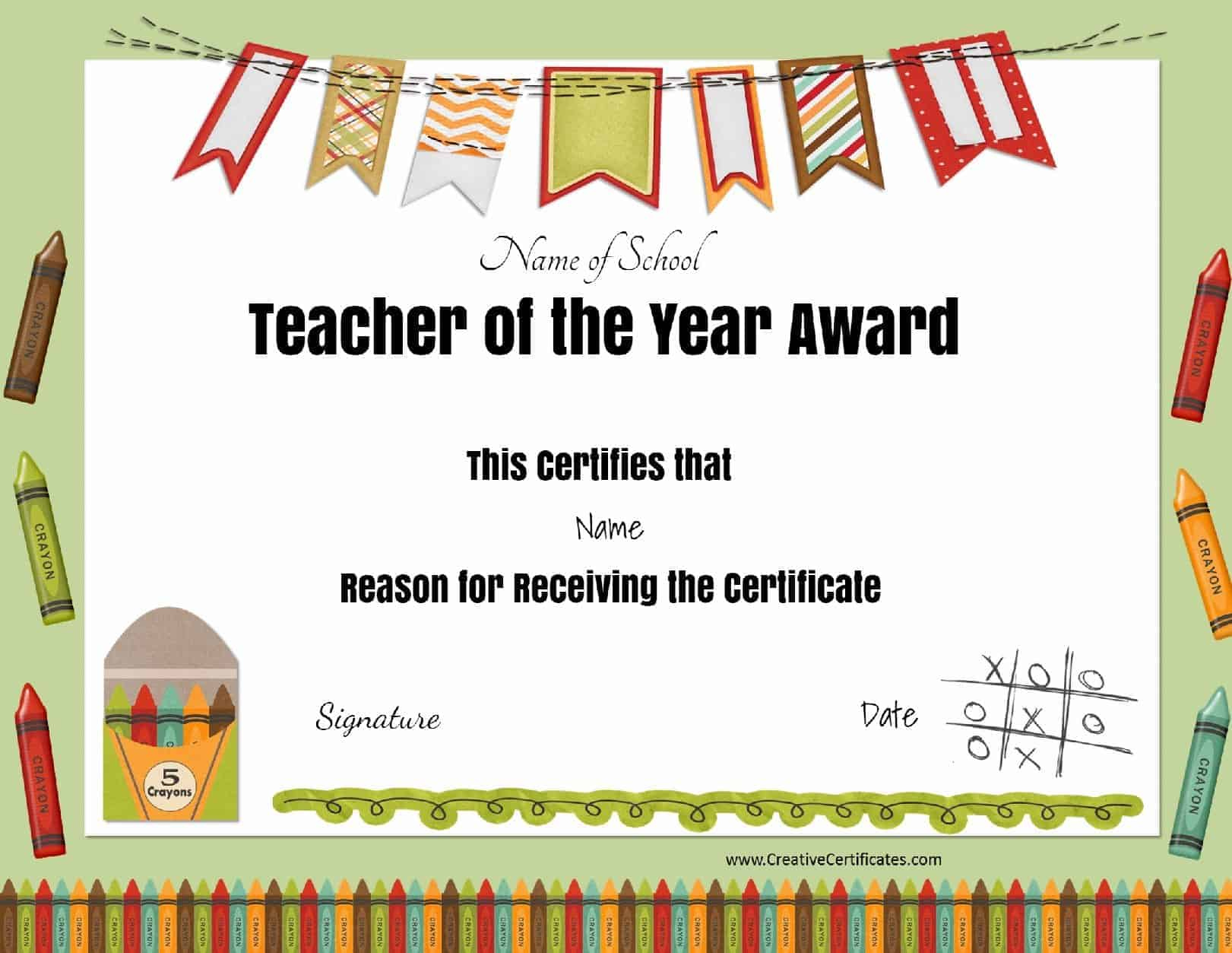 Free Certificate Of Appreciation For Teachers | Customize Online regarding Free Printable Certificates For Teachers