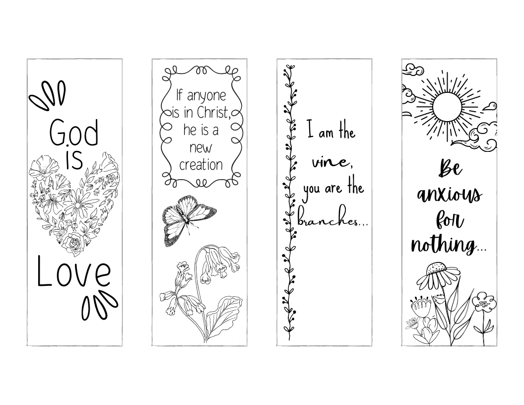 Free Christian Bookmarks To Print And Color! intended for Free Printable Religious Easter Bookmarks