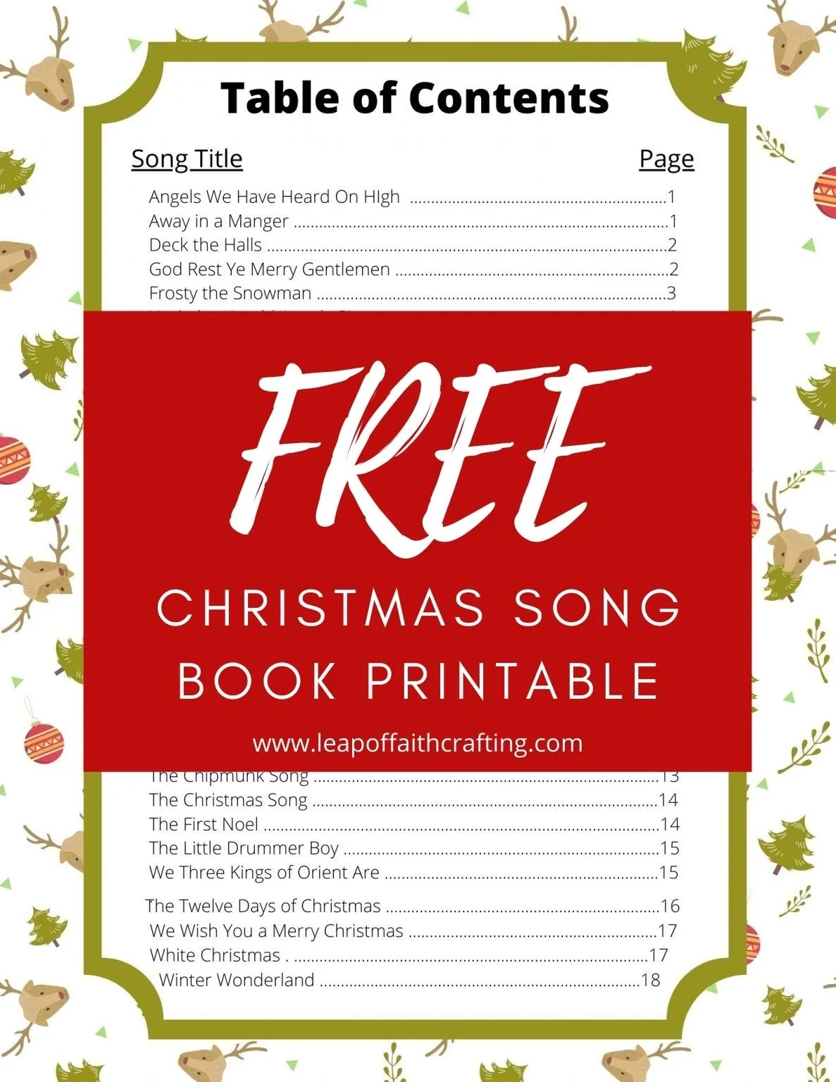 Free Christmas Carols Lyrics Pdf To Print Now! - Leap Of Faith within Free Printable Christmas Carols Booklet