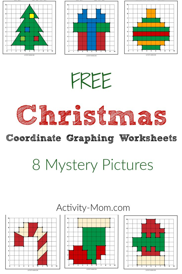 Free Christmas Coordinate Graphing Worksheets for Free Printable Christmas Coordinate Graphing Worksheets