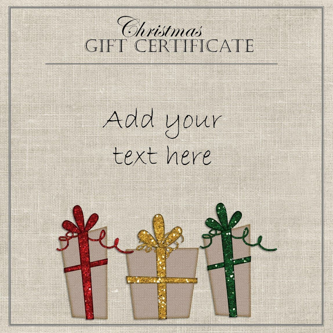 Free Christmas Gift Certificate Template | Customize &amp;amp; Download within Free Printable Christmas Gift Voucher Templates