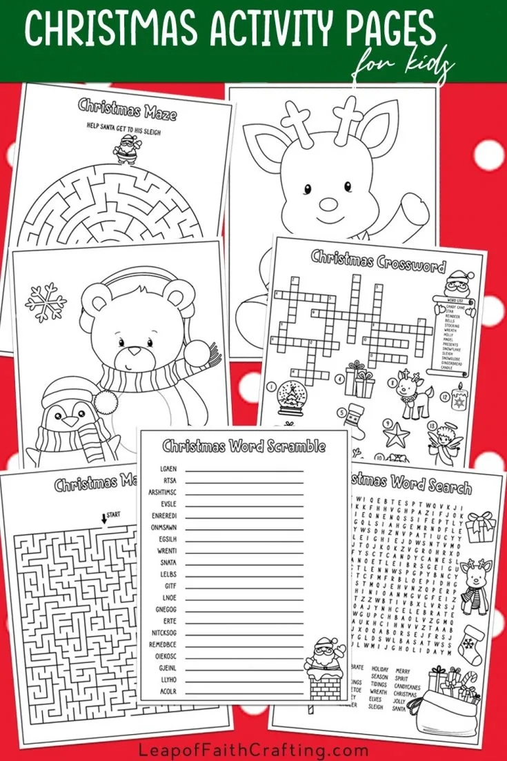 Free Christmas Worksheets: Coloring Sheets, Word Search &amp;amp; More for Free Printable Christmas Activities