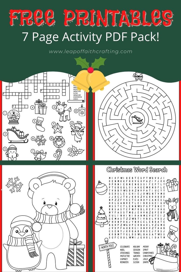 Free Christmas Worksheets: Coloring Sheets, Word Search &amp;amp; More pertaining to Free Printable Christmas Worksheets