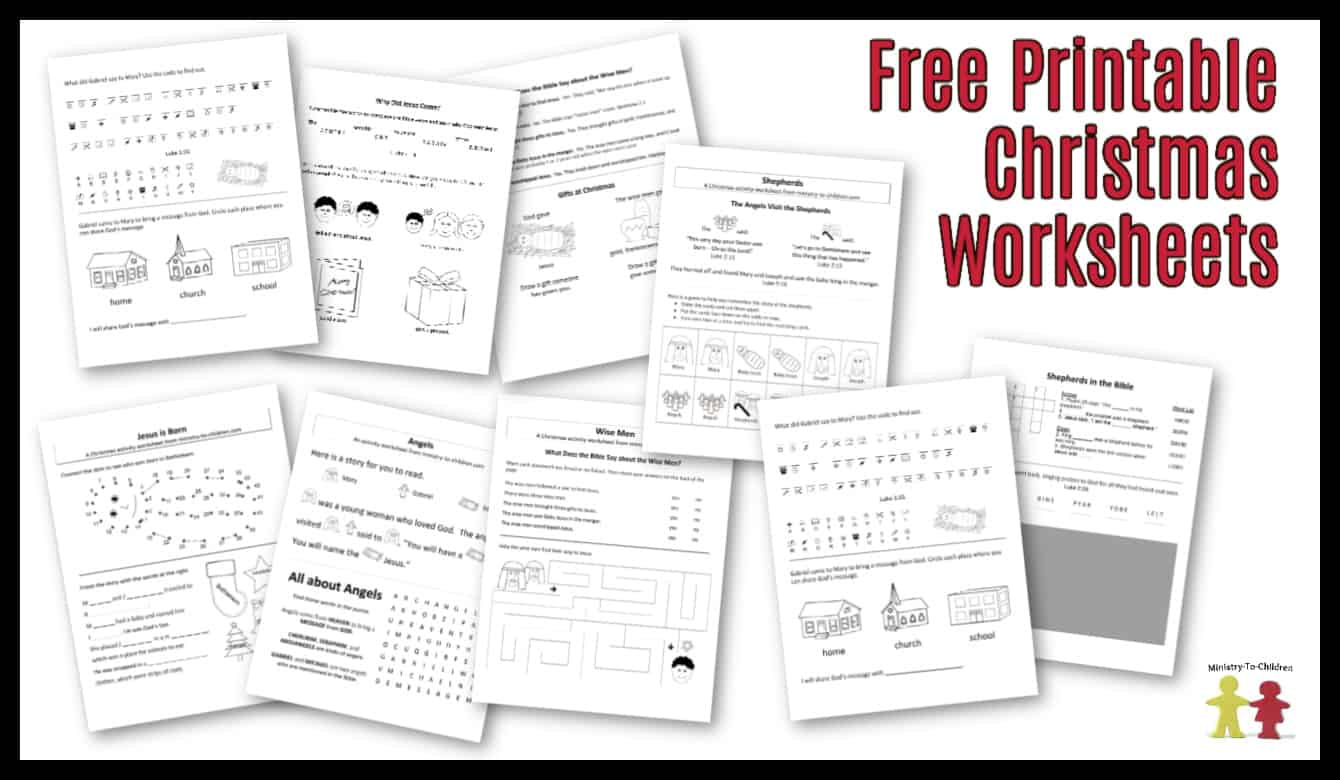 Free Christmas Worksheets For Kids (Free Printable Activity Sheets) intended for Free Printable Christmas Plays For Sunday School