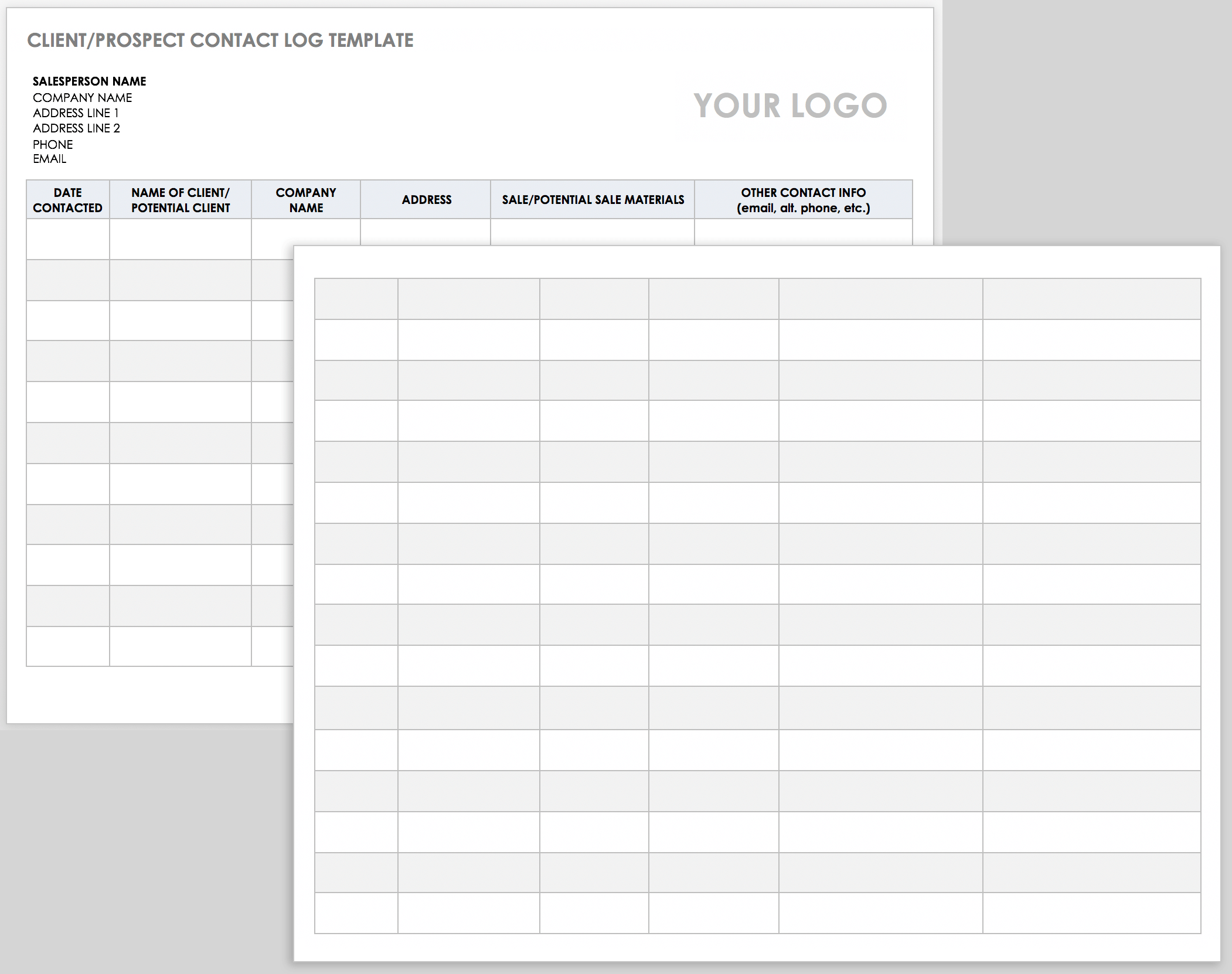 Free Client Call Log Templates | Smartsheet with regard to Free Printable Call Log Form