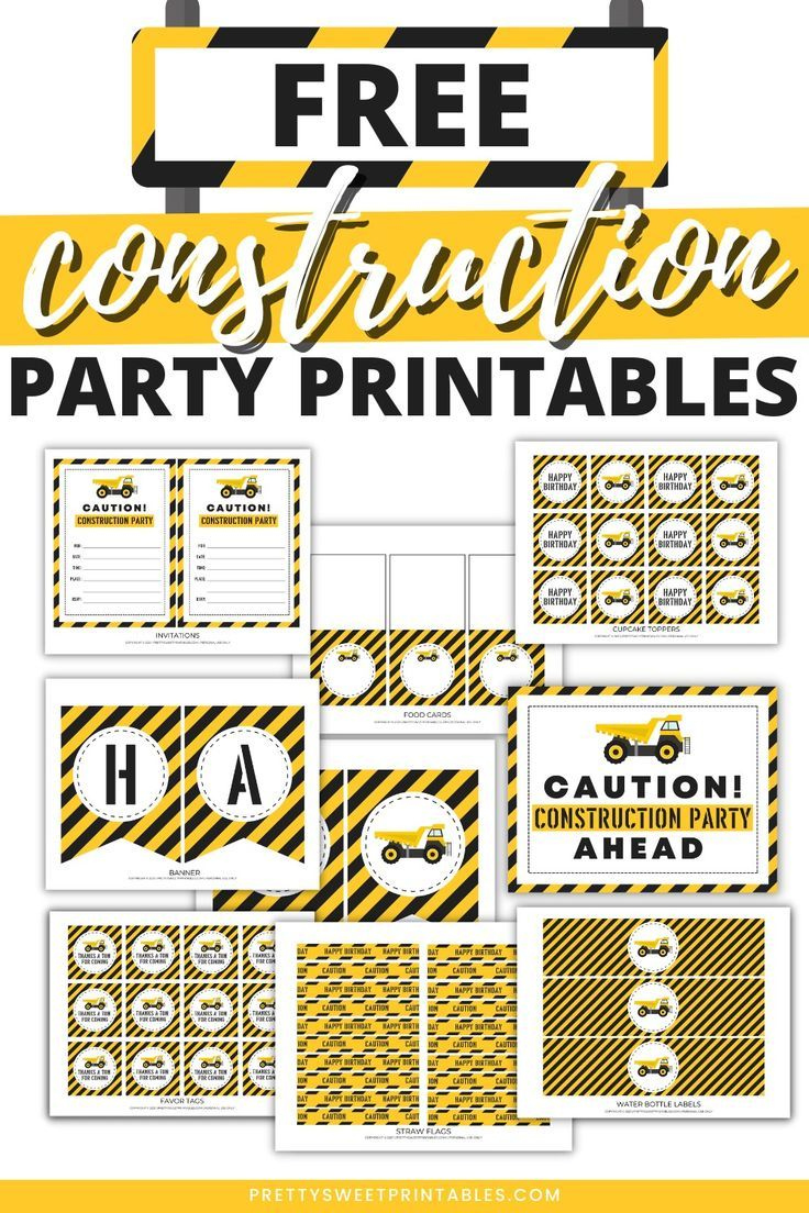 Free Construction Party Printables Templates | Construction Party pertaining to Free Construction Party Printables