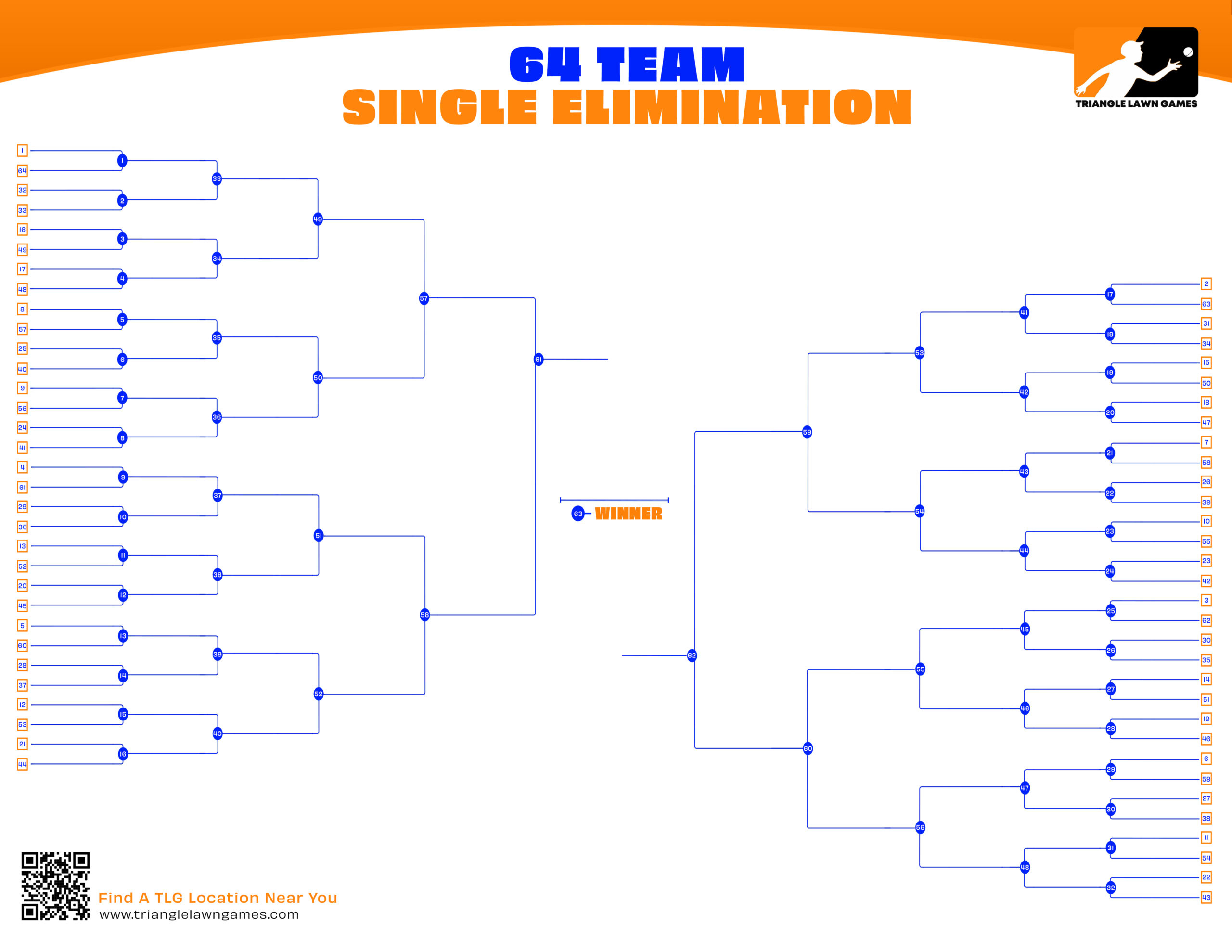 Free Cornhole Tournament Printable Brackets | Triangle Lawn Games with regard to Free Printable Brackets