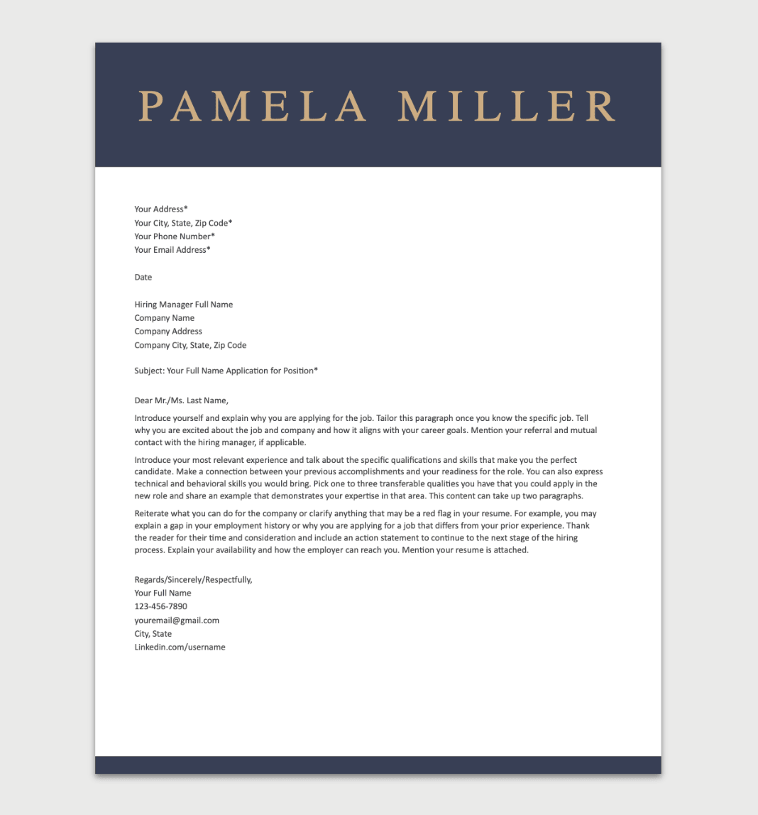 Free Cover Letter Templates For Word - Download Instantly throughout Free Printable Cover Letter Templates