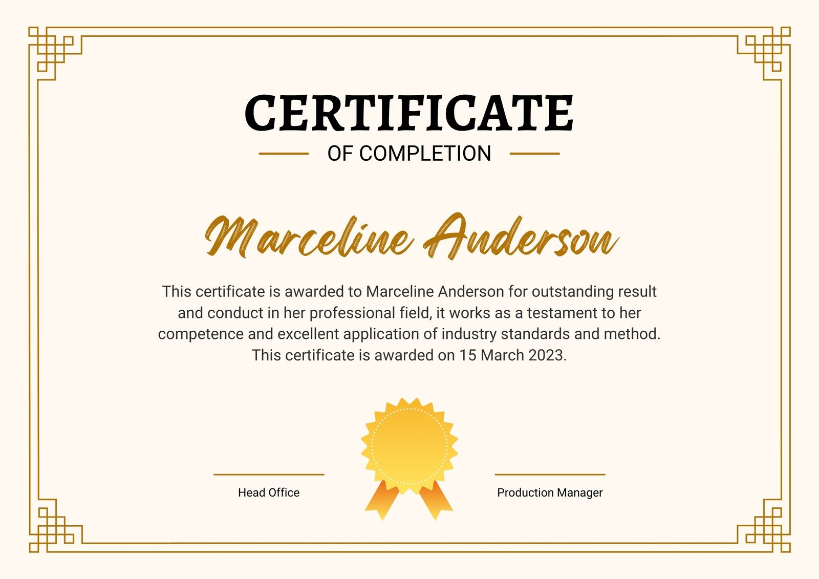 Free, Custom Printable Certificate Of Completion Templates | Canva intended for Free Printable Certificates of Accomplishment