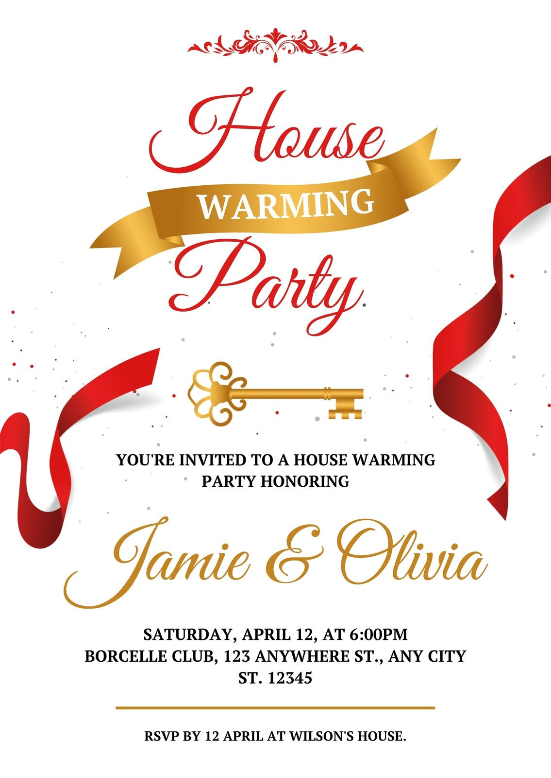 Free, Custom Printable Housewarming Invitation Templates | Canva regarding Free Printable Housewarming Invitations Cards