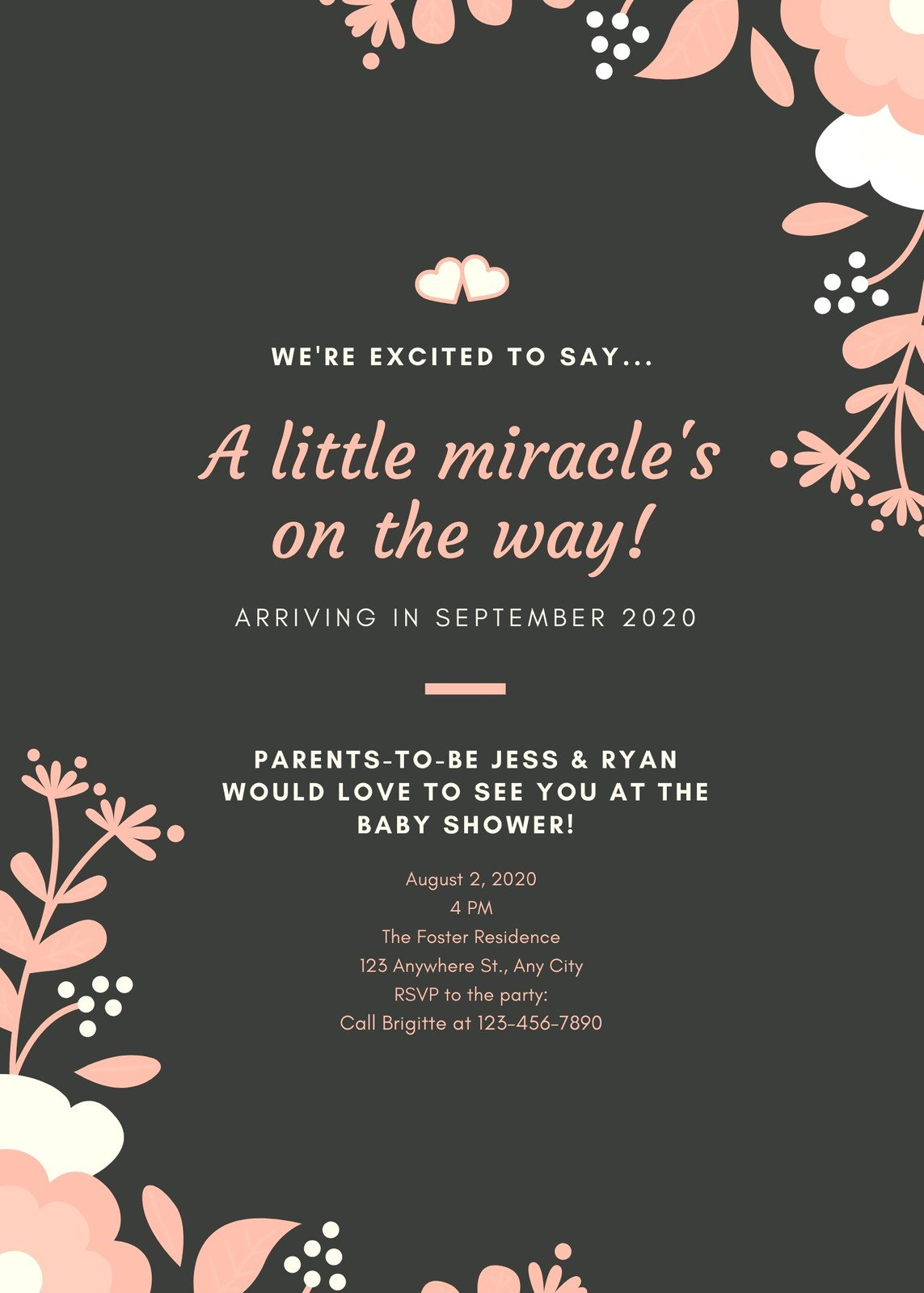 Free, Custom Printable Pregnancy Announcement Templates | Canva with regard to Free Printable Pregnancy Announcement Cards