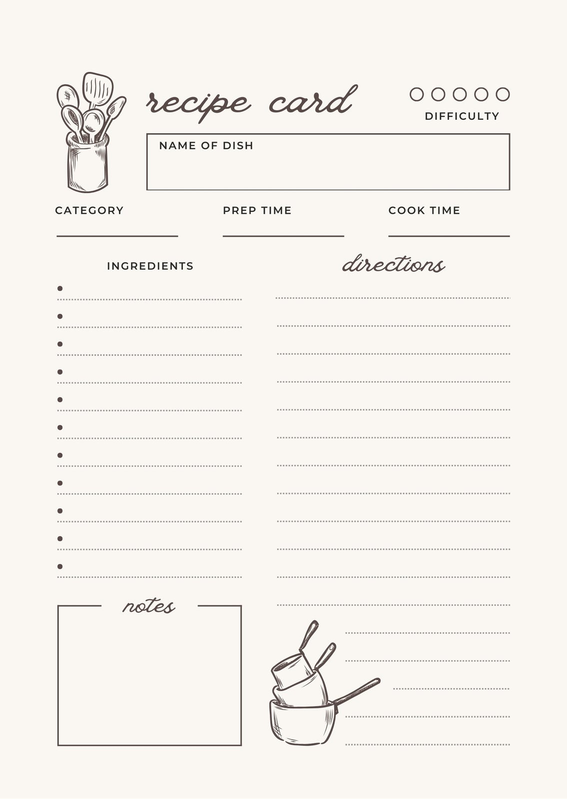 Free, Custom Printable Recipe Card Templates Online | Canva pertaining to Free Printable Recipe Cards