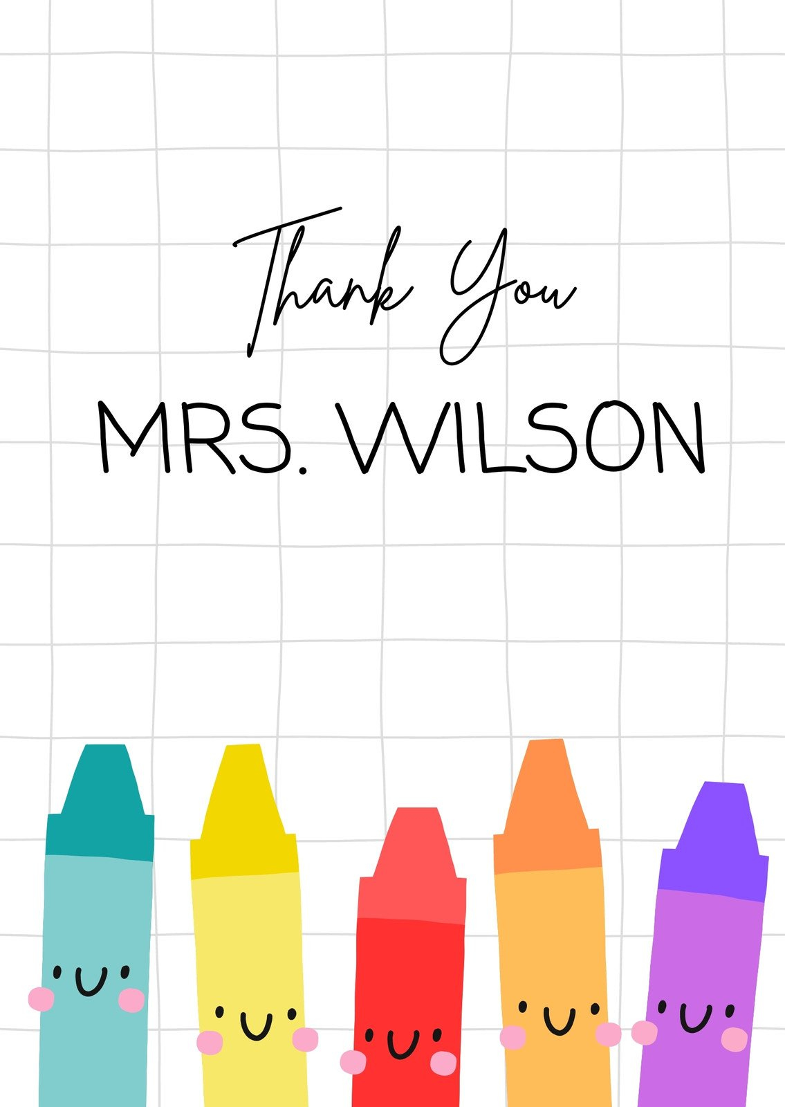 Free Custom Printable Teacher Thank You Card Templates | Canva in Thank You Teacher Printables Free