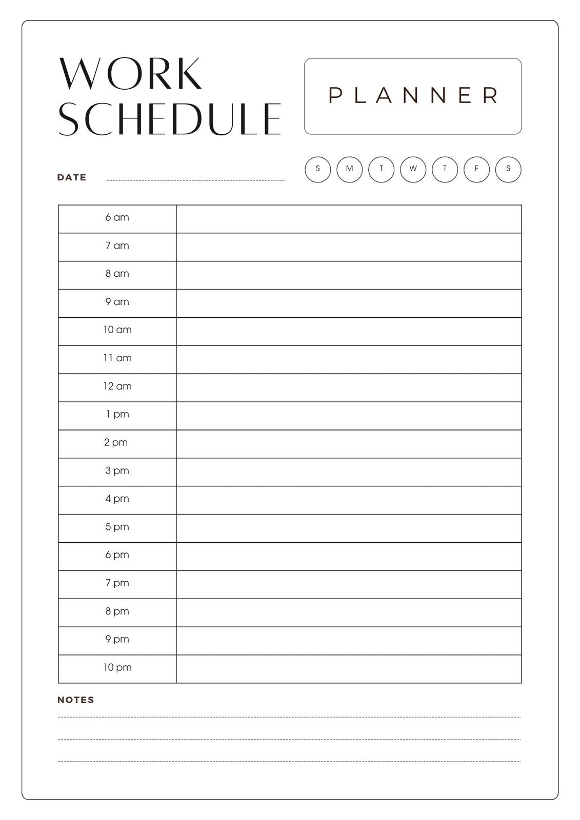 Free Custom Printable Work Schedule Planner Templates | Canva with Free Printable Blank Work Schedules