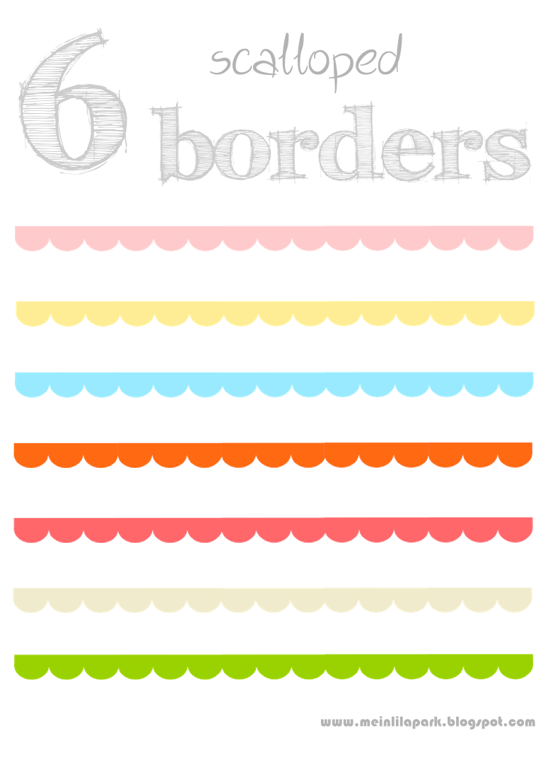 Free Digital Scalloped Scrapbooking Border Png&amp;#039;S - Muschelränder pertaining to Free Printable Borders for Scrapbooking