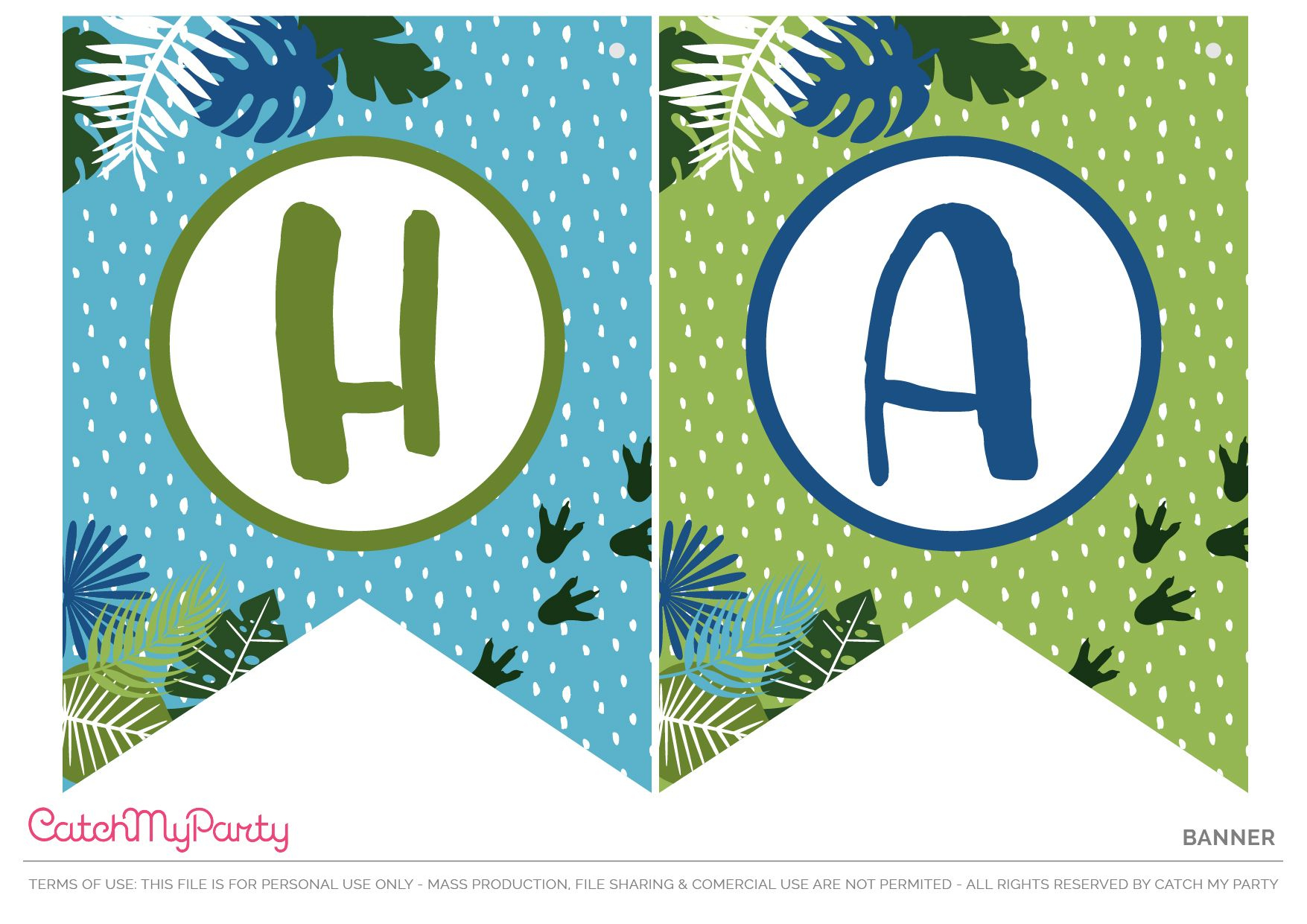 Free Dinosaur Party Printables with regard to Free Printable Dinosaur Birthday Banner