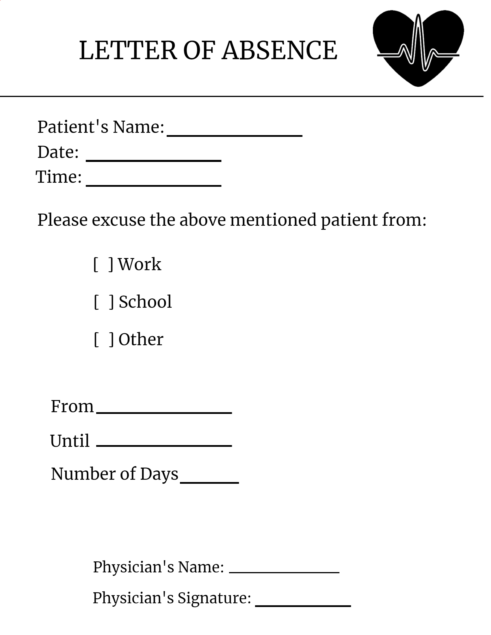 Free Doctor&amp;#039;S Notes Templates for Free Printable Doctors Excuse For Work