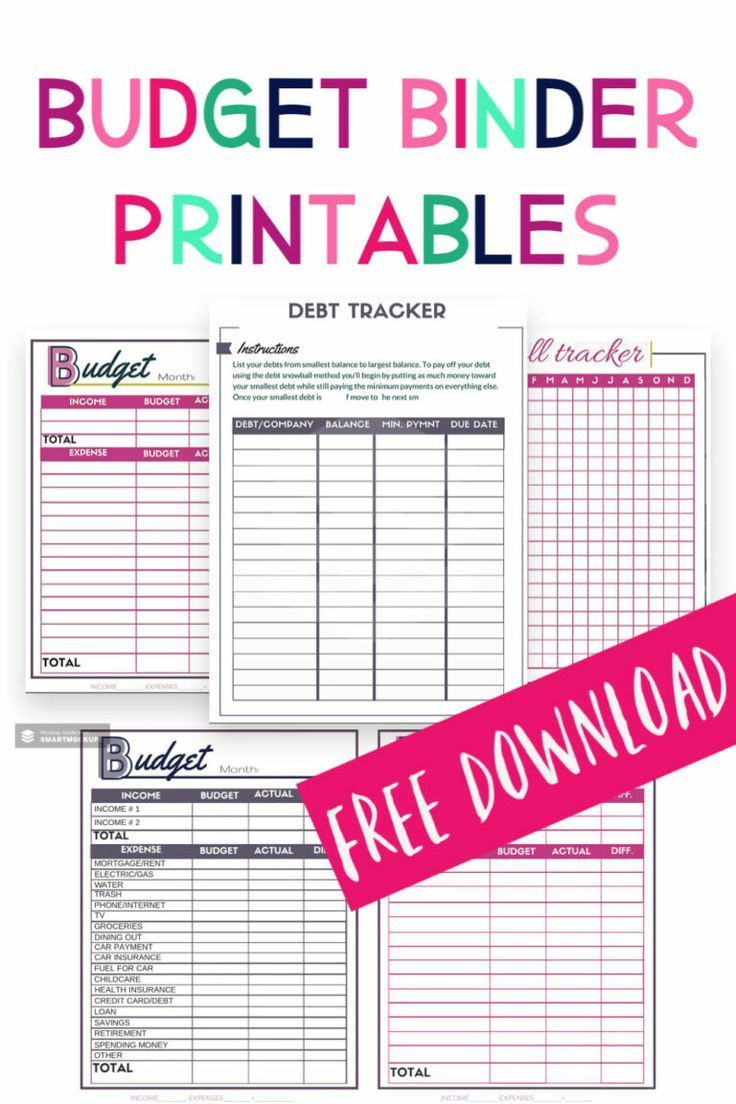 Free Download: Budget Binder Printables - Single Moms Income with Free Printable Budget Binder Worksheets