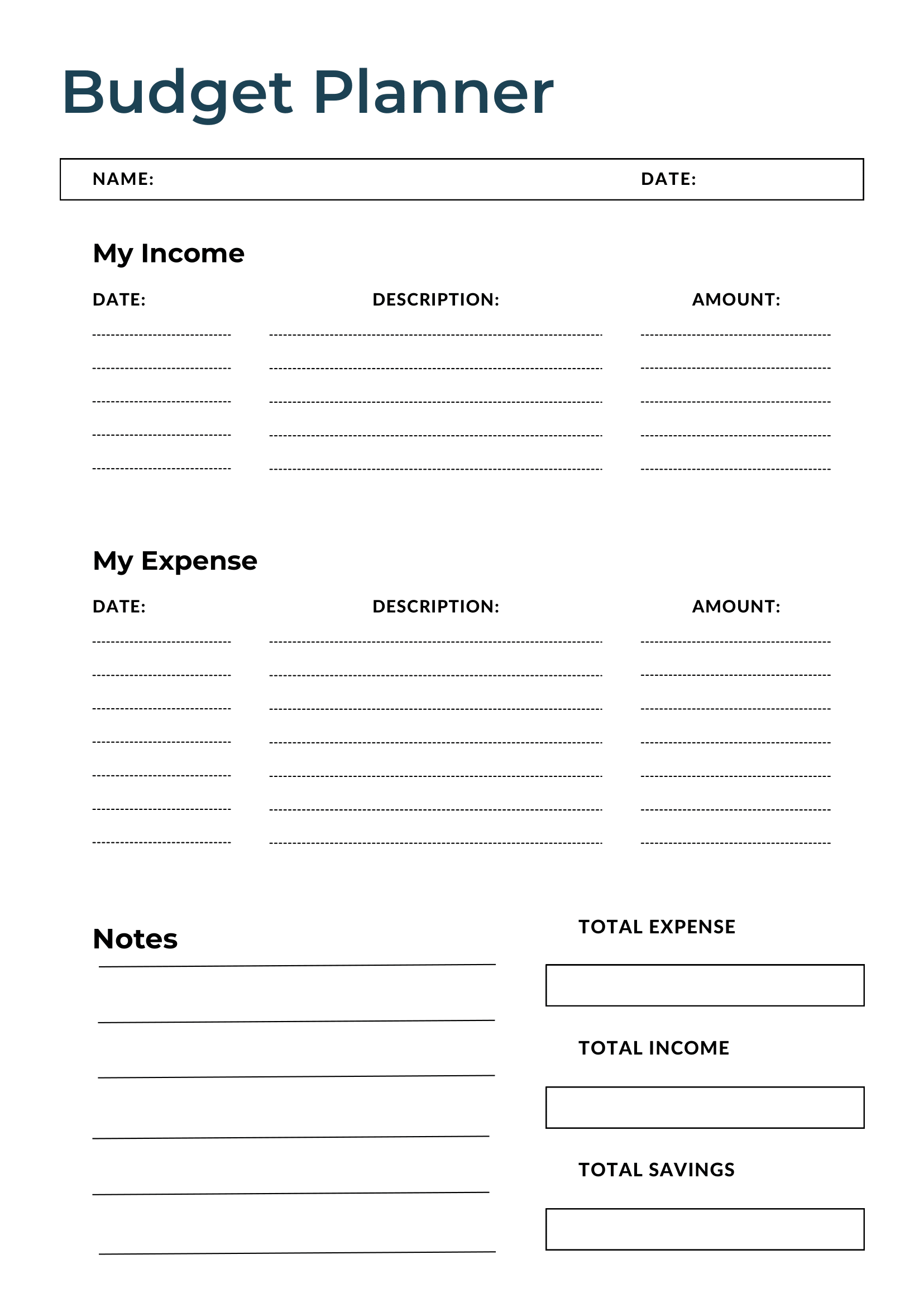 Free Download Printable Monthly Budget Planner Pdf Templates pertaining to Free Printable Financial Planner 2025