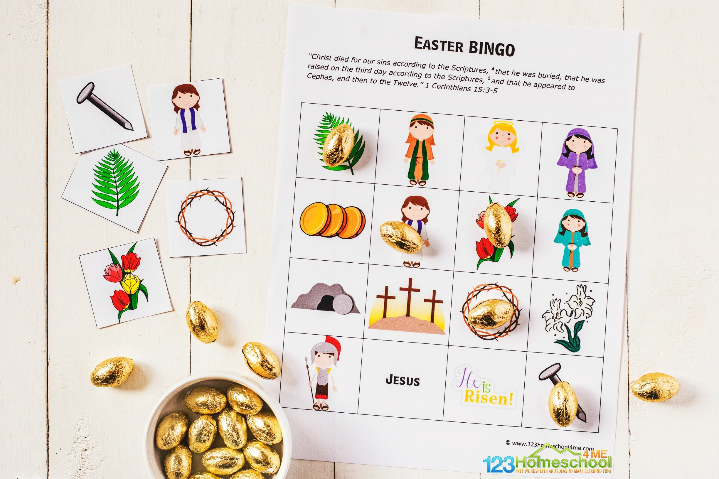 Free Easter Bingo Printable Game throughout Free Printable Religious Easter Bingo Cards