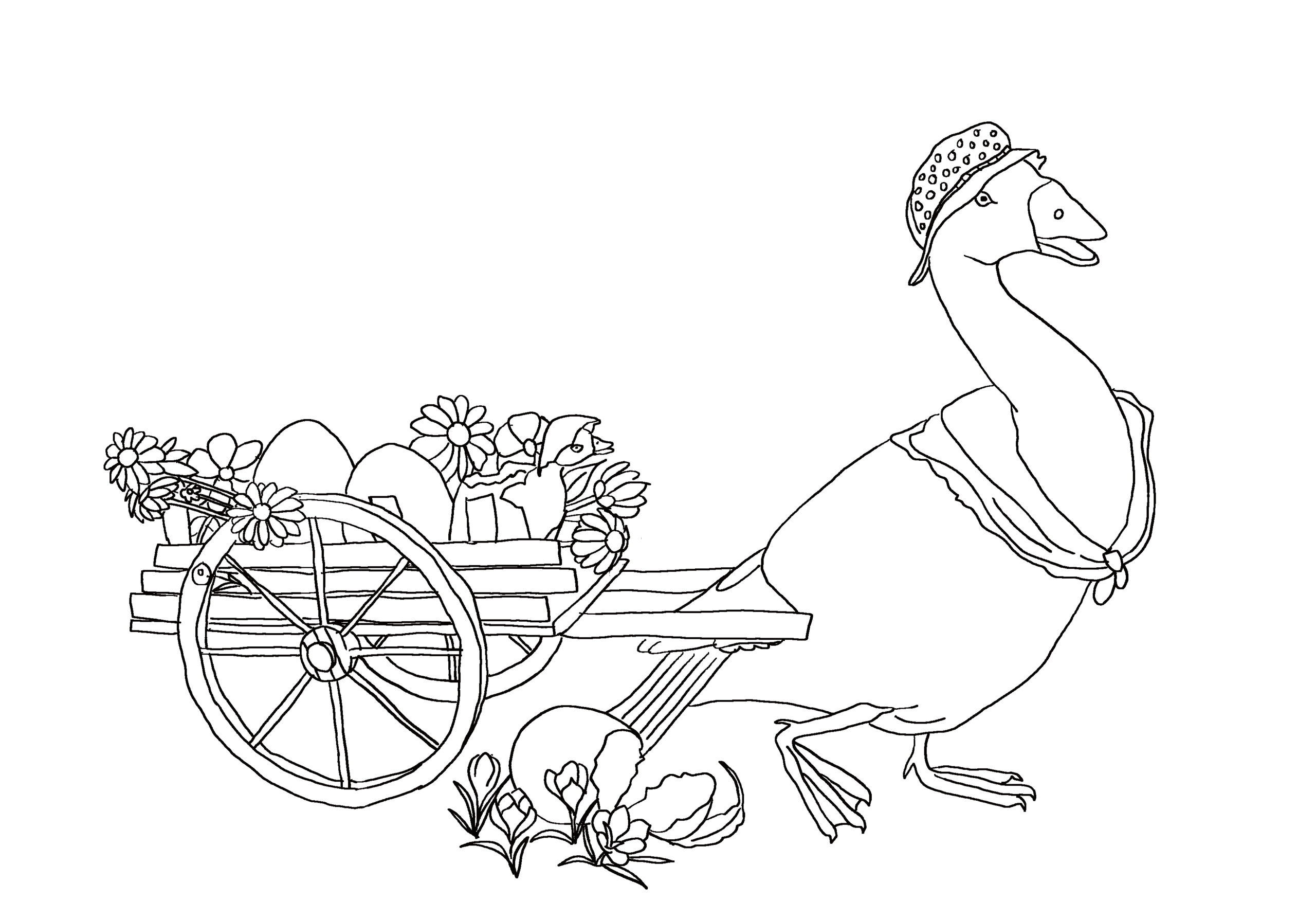 Free Easter Coloring Pages For Kids: High Printing Quality in Mother Goose Coloring Pages Free Printable