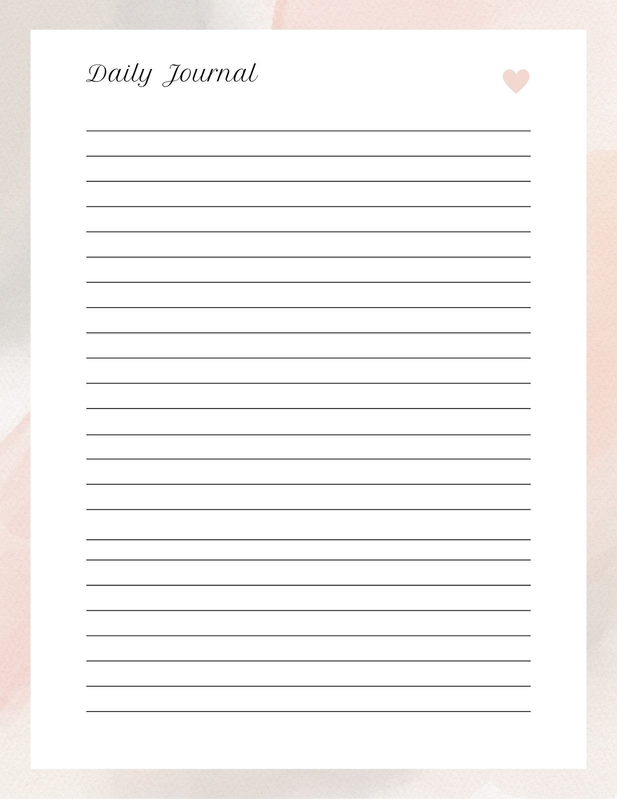 Free Editable And Printable Journal Templates | Canva inside Free Printable Journal Pages Lined