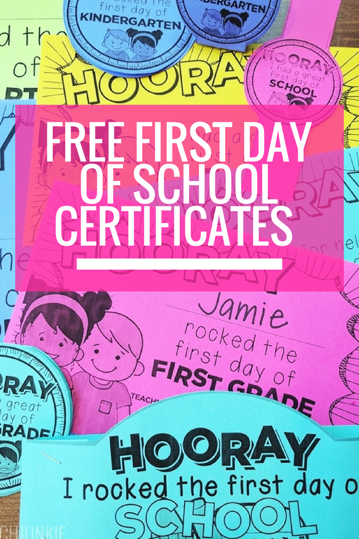 Free Editable First Day Of School Certificates | School inside Free Printable First Day of School Certificate