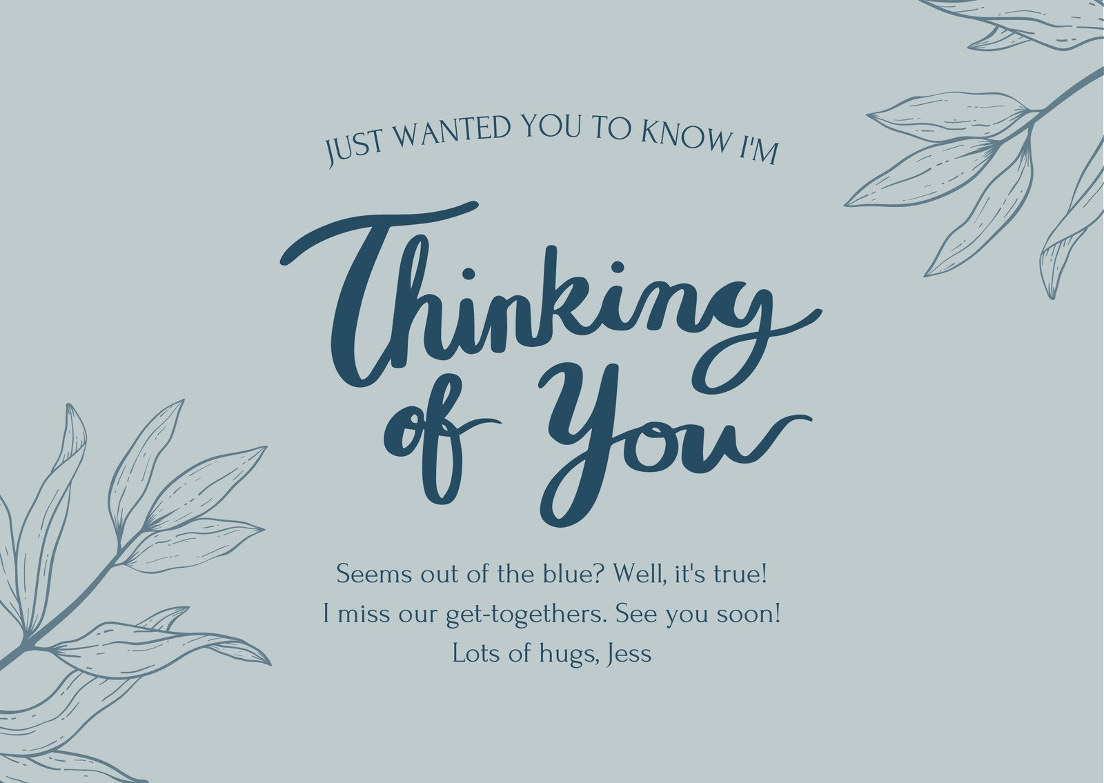 Free, Editable, Printable Thinking Of You Card Templates | Canva regarding Free Printable Thinking of You Cards