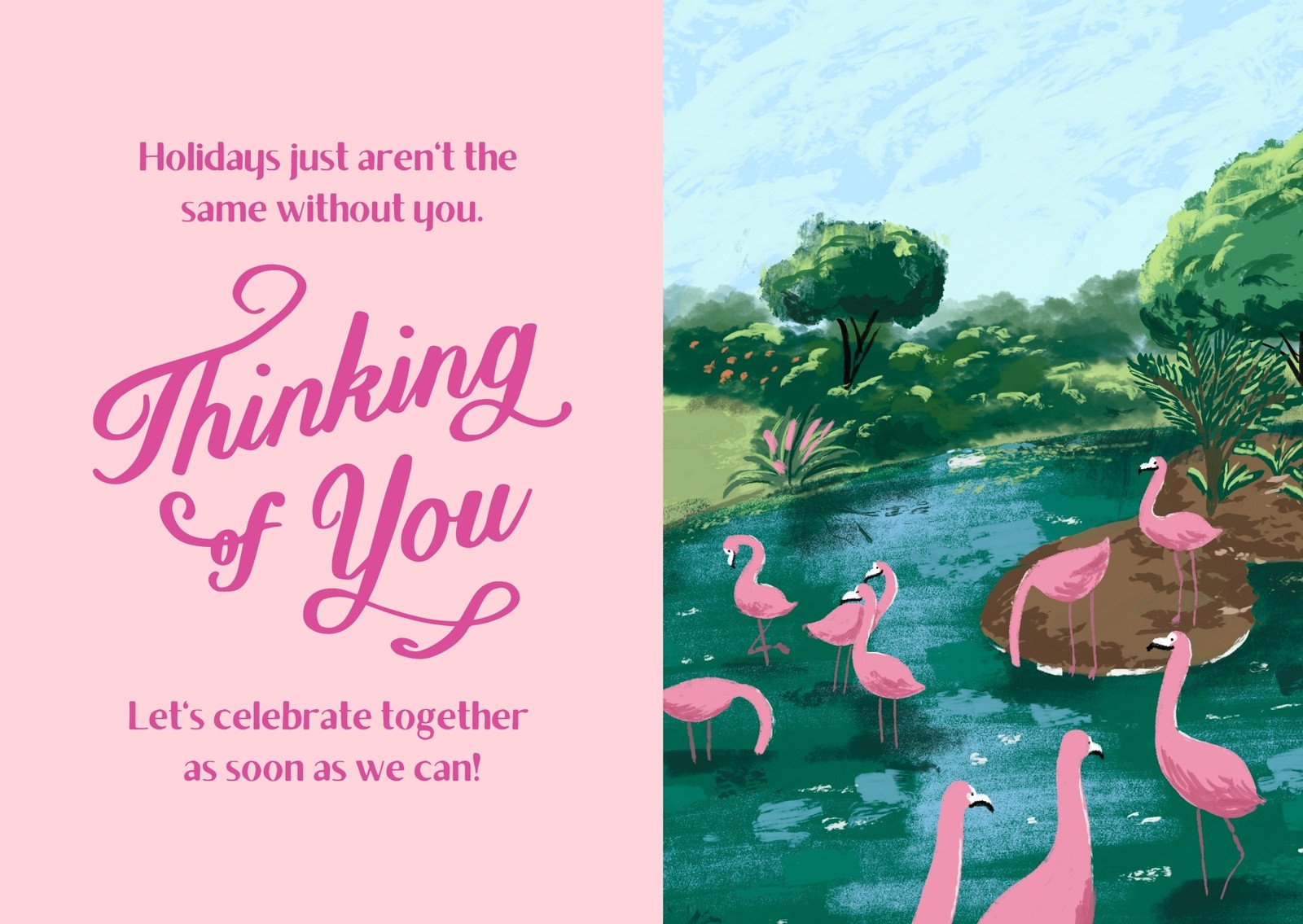 Free, Editable, Printable Thinking Of You Card Templates | Canva throughout Free Printable Funny Thinking of You Cards