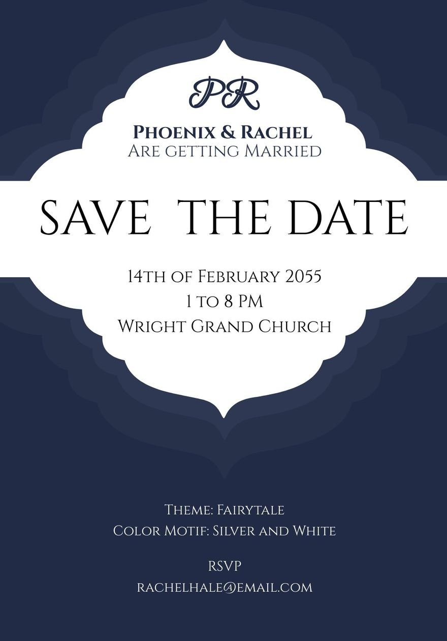 Free Elegant Save The Date Templates In Google Docs, Illustrator within Free Printable Save The Date Templates