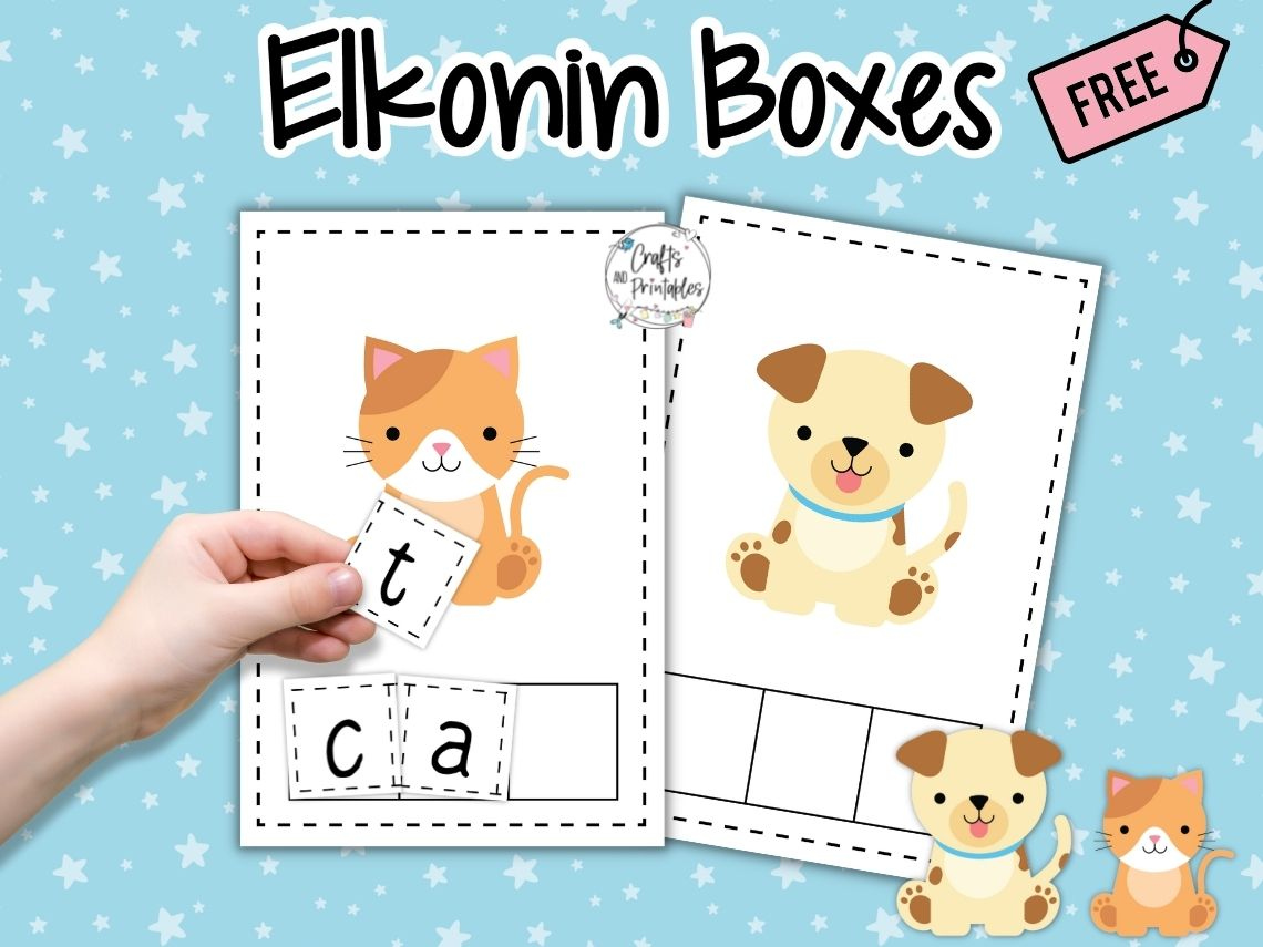 Free Elkonin Boxes Worksheets » Crafts And Printables Shop regarding Free Printable Elkonin Boxes