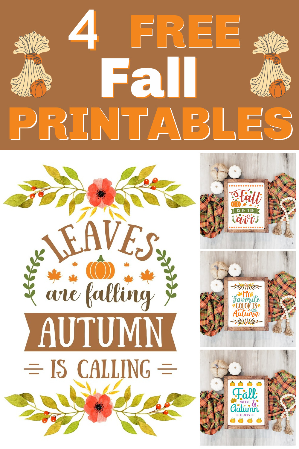 Free Fall Printables For The Home - Sweet Pea pertaining to Free Fall Printables