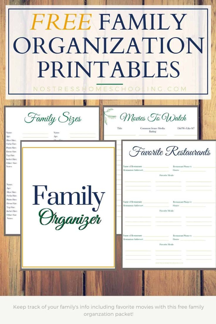 Free Family Organization Printables For Your Home Management Binder regarding Free Home Organization Binder Printables