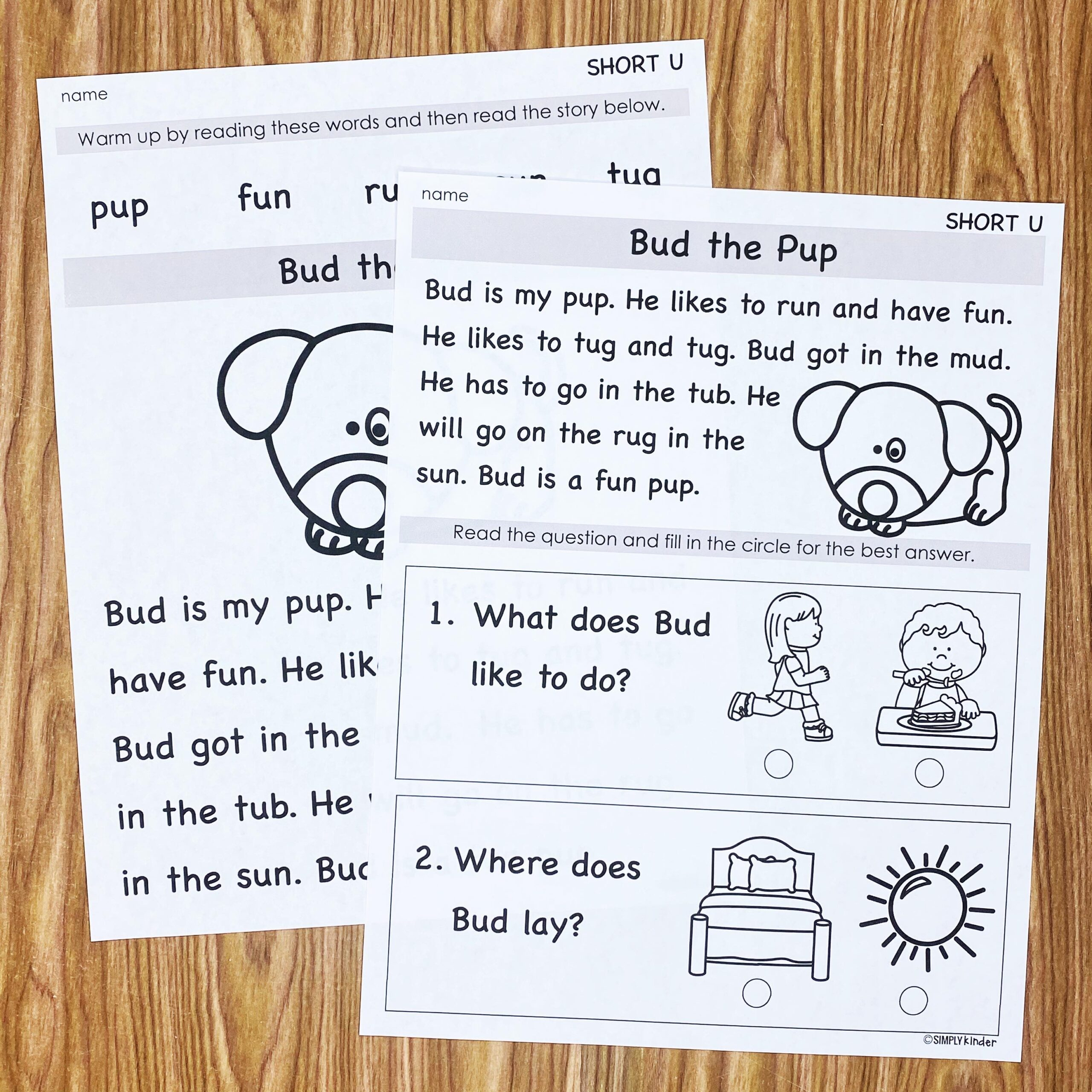 Free Fluency Passages For Kindergarten - Simply Kinder inside Free Printable First Grade Fluency Passages