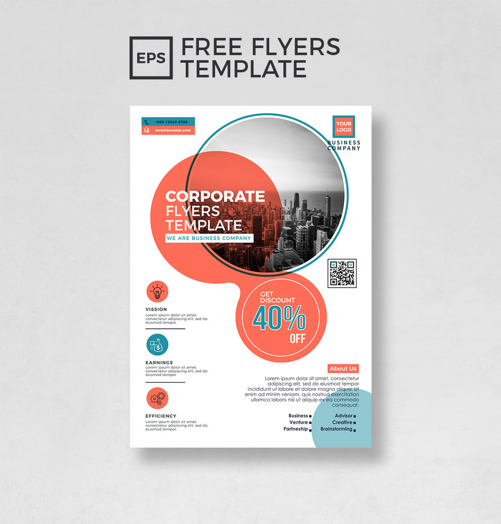 Free Flyer Template Download :: Behance within Free Printable Flyers