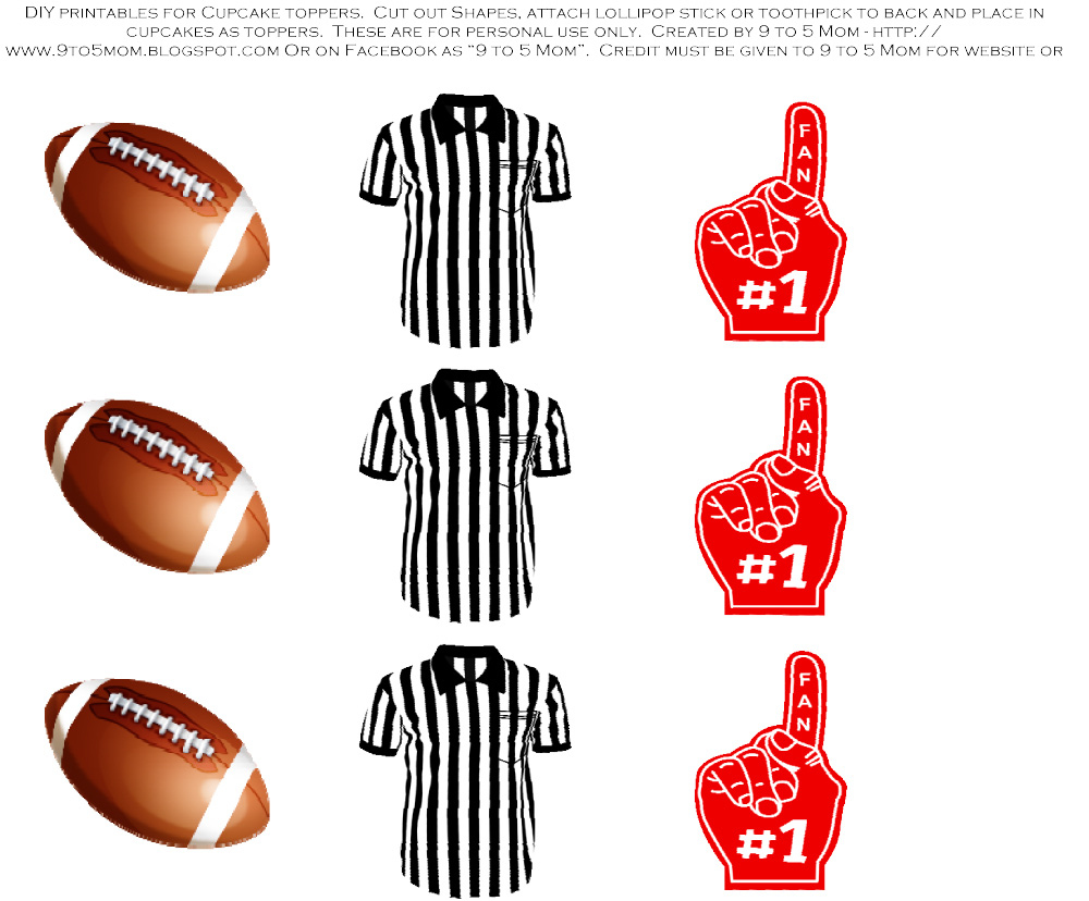 Free Football Tailgater Printables From 9 To 5 Mom | Catch My Party for Free Football Printables