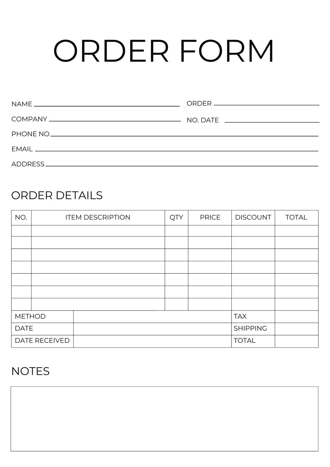 Free Form Document Templates To Customize And Print | Canva for Free Printable Forms