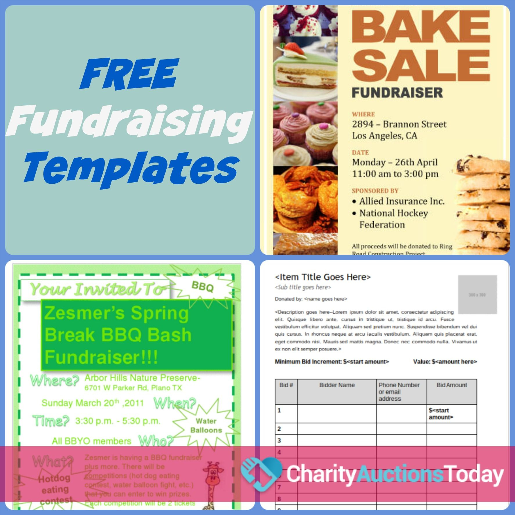 Free Fundraiser Flyer Template | Charityauctionstoday | Fundraiser pertaining to Free Printable Fundraiser Flyer Templates