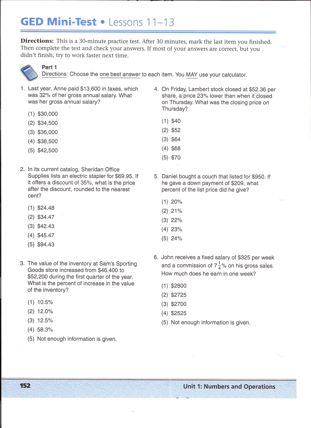 Free Ged Worksheets With Answers - Saferbrowser Image Search in Free Printable Ged Practice Test