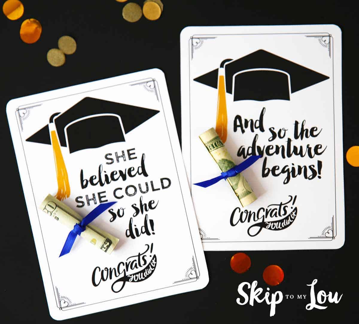 Free Graduation Cards With Positive Quotes And Cash! for Free Printable Graduation Cards