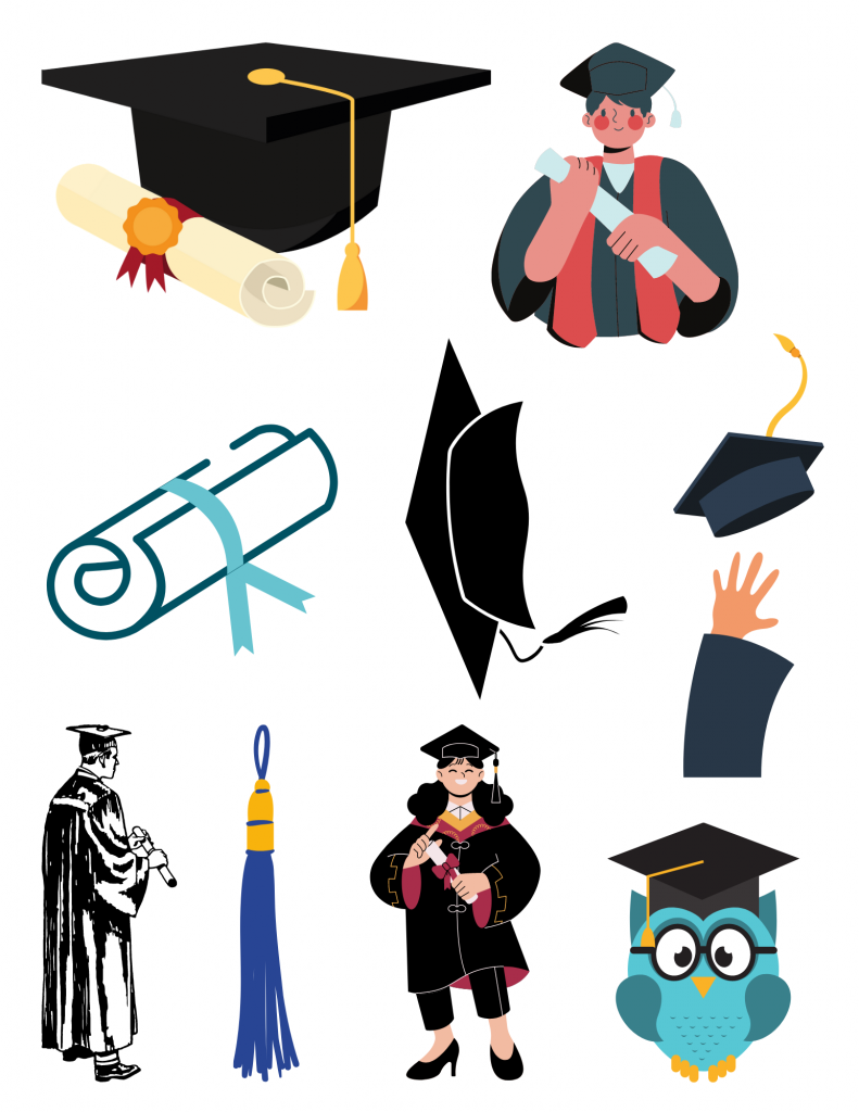 Free Graduation Clip Art - Try It - Like It - Create It intended for Graduation Clip Art Free Printable