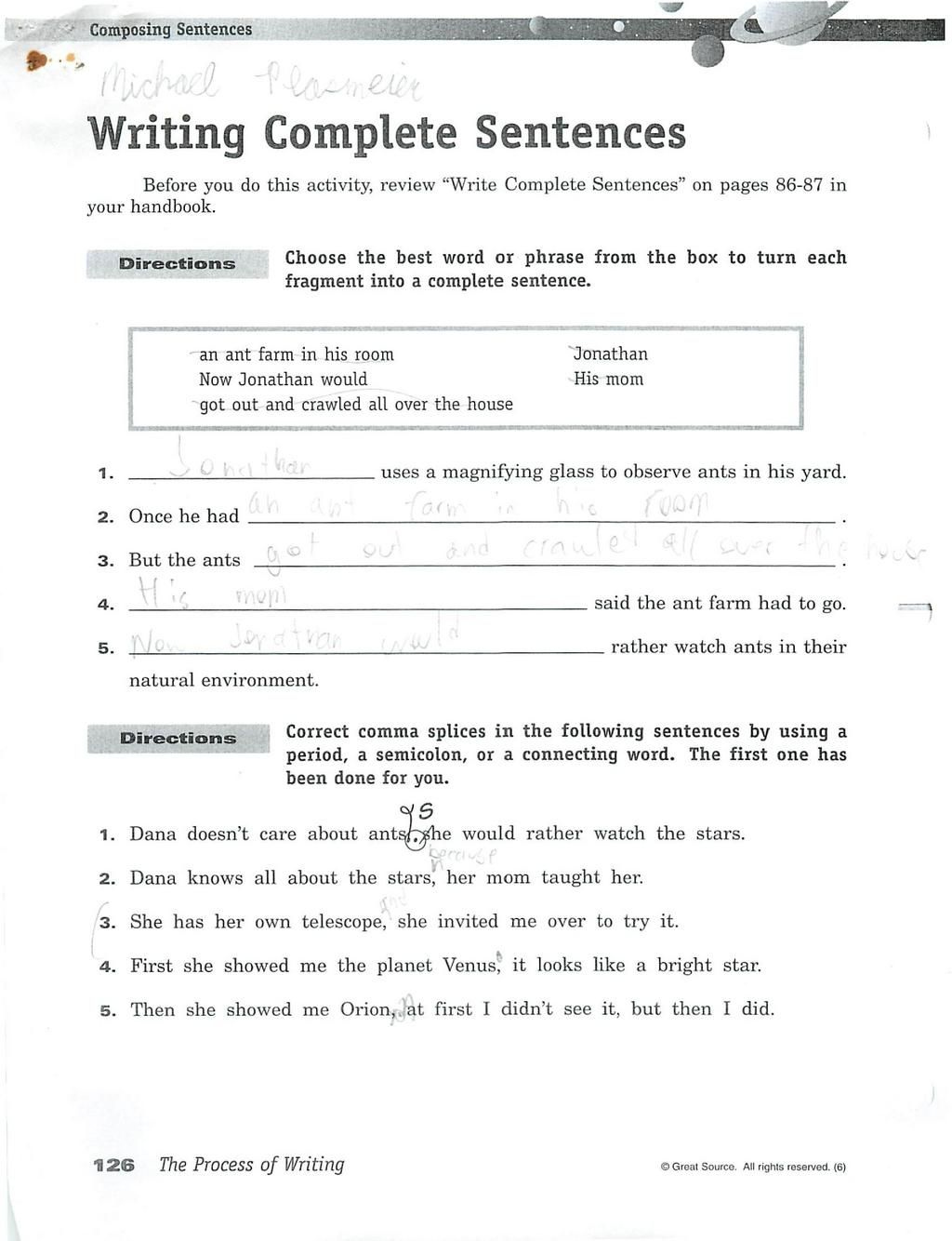 Free Grammar Worksheets 6Th Grade Pinterest - Saferbrowser Yahoo with regard to 6Th Grade Writing Worksheets Printable Free