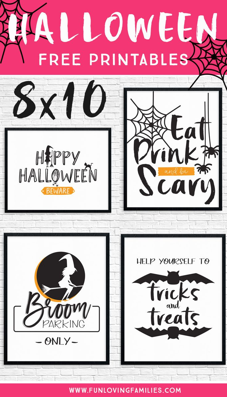 Free Halloween Party Printables - Fun Loving Families | Halloween within Free Printable Halloween Party Decorations